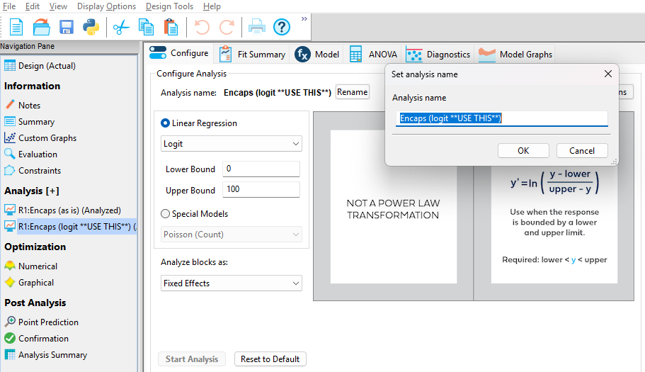 Adding a new model with the logit transformation applied