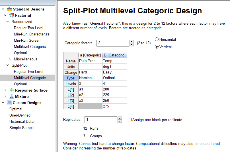 StatEase » v13 » Tutorials » SplitPlot Multilevel Categoric Factorial